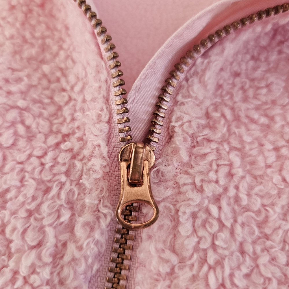 SOLD Janie and Jack Soft Pink Faux Fur Teddy Jacket - Picture 2 of 7